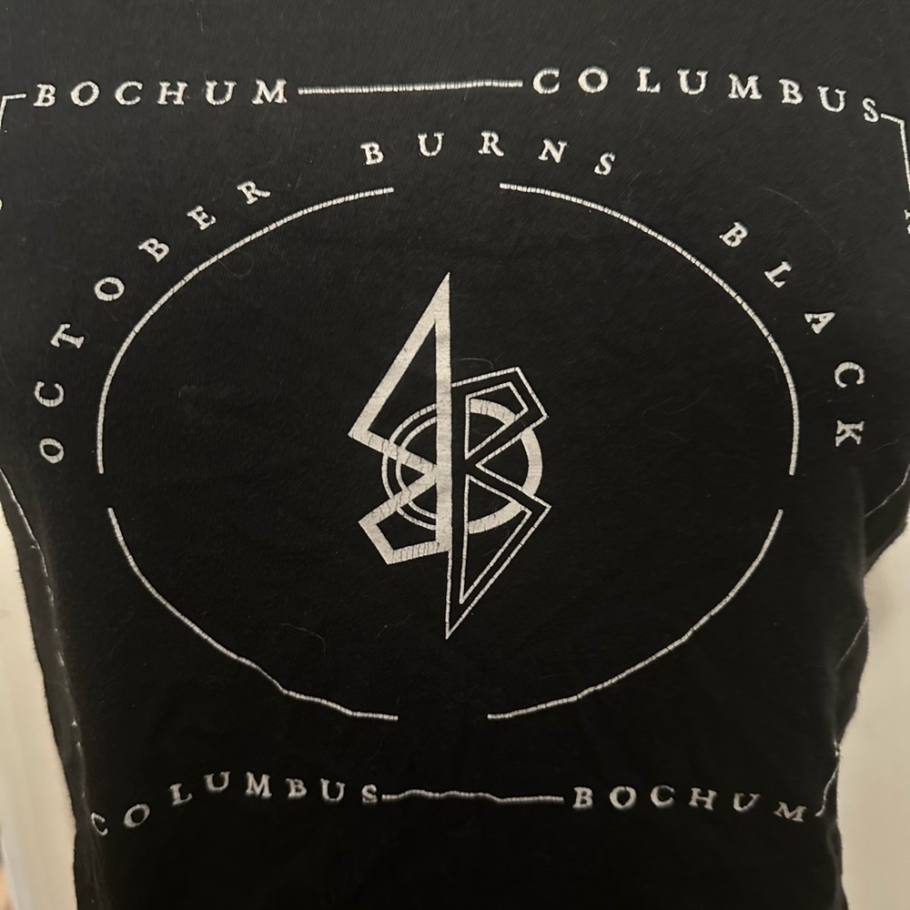 October Burns Black Obscure Goth Unisex Band T-shirt